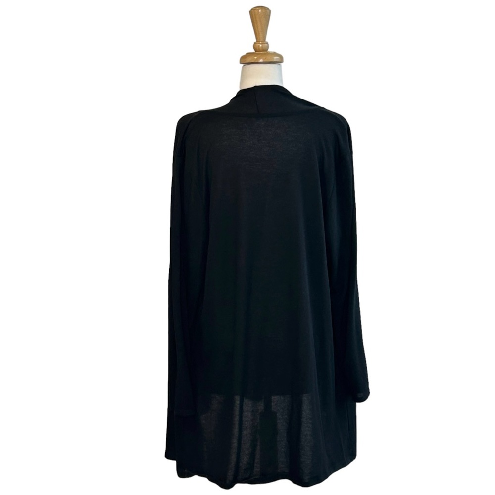 CHICO’S 3 Cardigan Black XL extra large Infiniti open lightweight - Picture 3 of 4